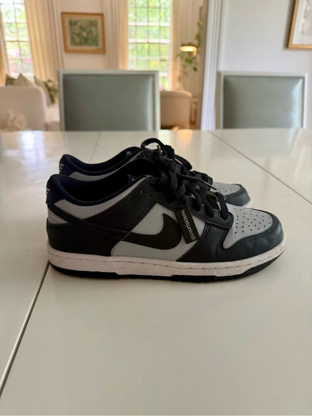 Nike Kids' Black and grey Low top dunks